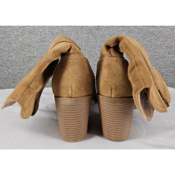POP WOMEN'S FRAMEWORK COWBOY LIGHT BROWN SUEDE-LOOK BOOTS – SIZE 7M – 3" HEEL - Picture 5 of 11